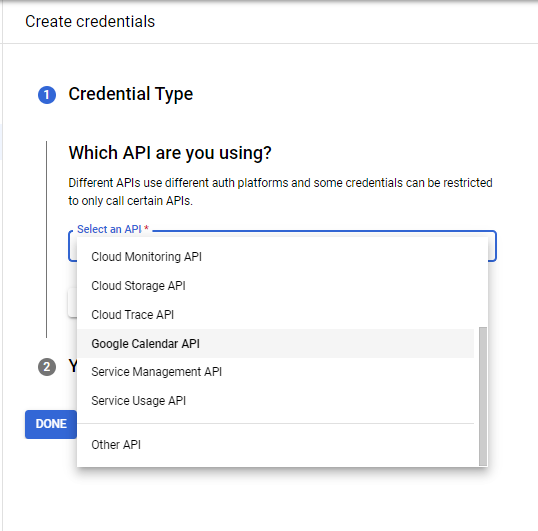 Google Calendar API