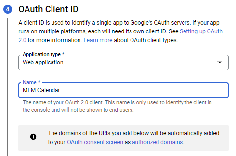 OAuth Client ID